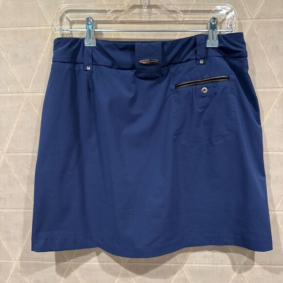 Jamie Sadock Airwear Lightweight Skort Moonlit Navy 4 - Picture 3 of 7